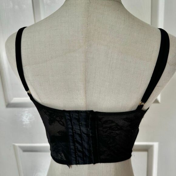 Victoria’s Secret Very Sexy Faux Patent Leather Push-Up Corset Top 34D - Picture 5 of 12